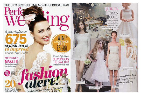 PERFECT WEDDING UK magazine featured Winnie Couture style Daisy.