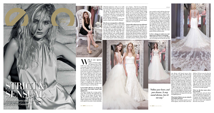 EGO Magazine Dubai featured an exclusive interview with designer Winnie Chlomin Lee.