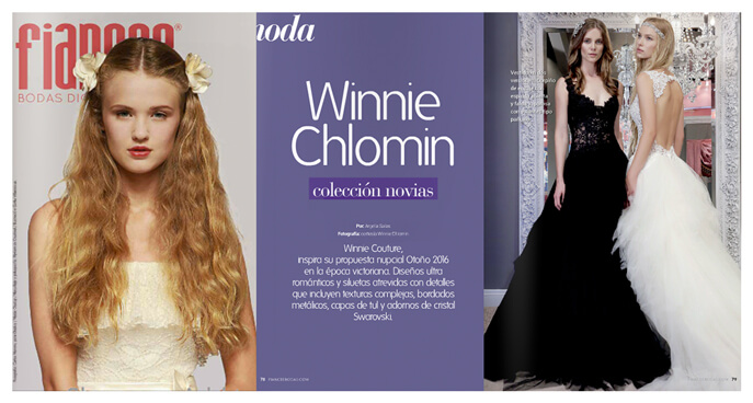 FIANCEE BODAS magazine featured Winnie Couture style Elianna.