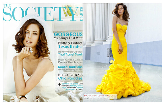THE SOCIETY DIARIES magazine featured Winnie Couture style Esme.