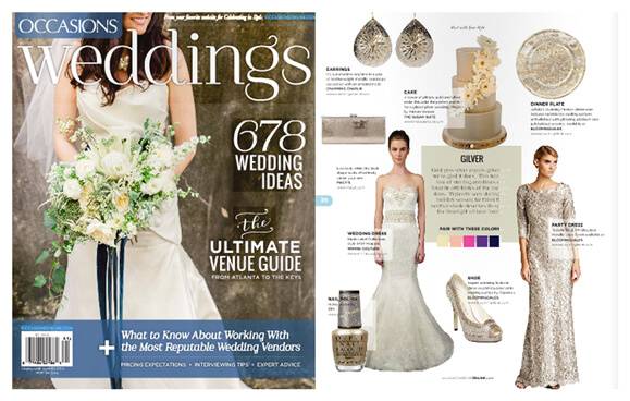 OCCASIONS WEDDINGS magazine featured Winnie Couture style Marjorie