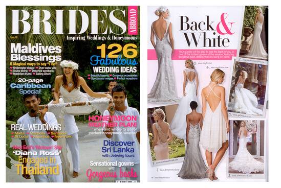 BRIDES ABROAD magazine featured WINNIE COUTURE style Jewel.