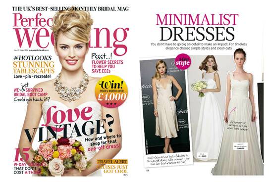 PERFECT WEDDING UK magazine featured WINNIE COUTURE style Haley