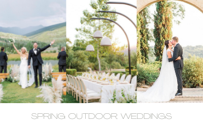 Spring Outdoor Weddings
