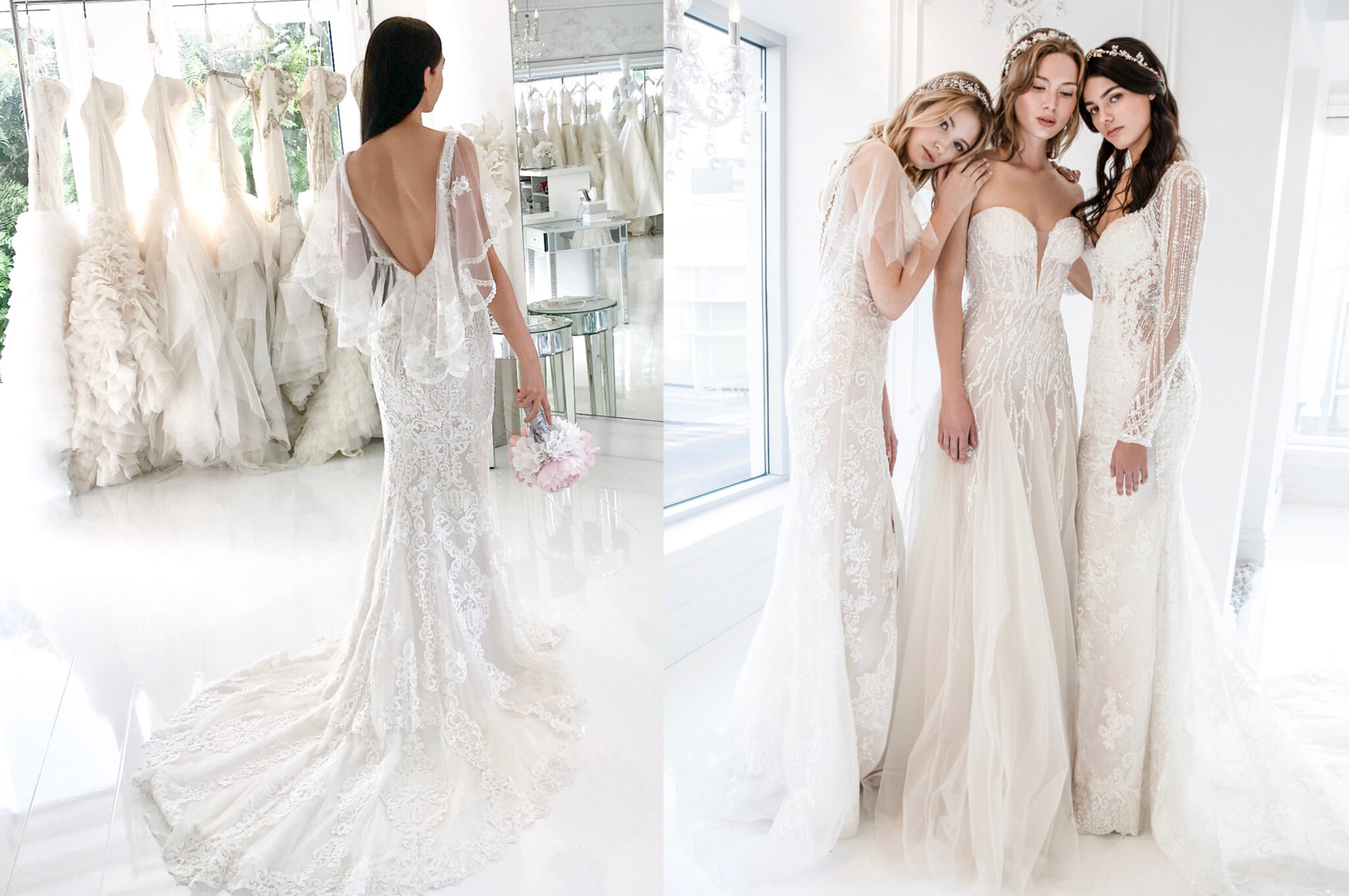 Different bridal gown styles and silhouettes explained.