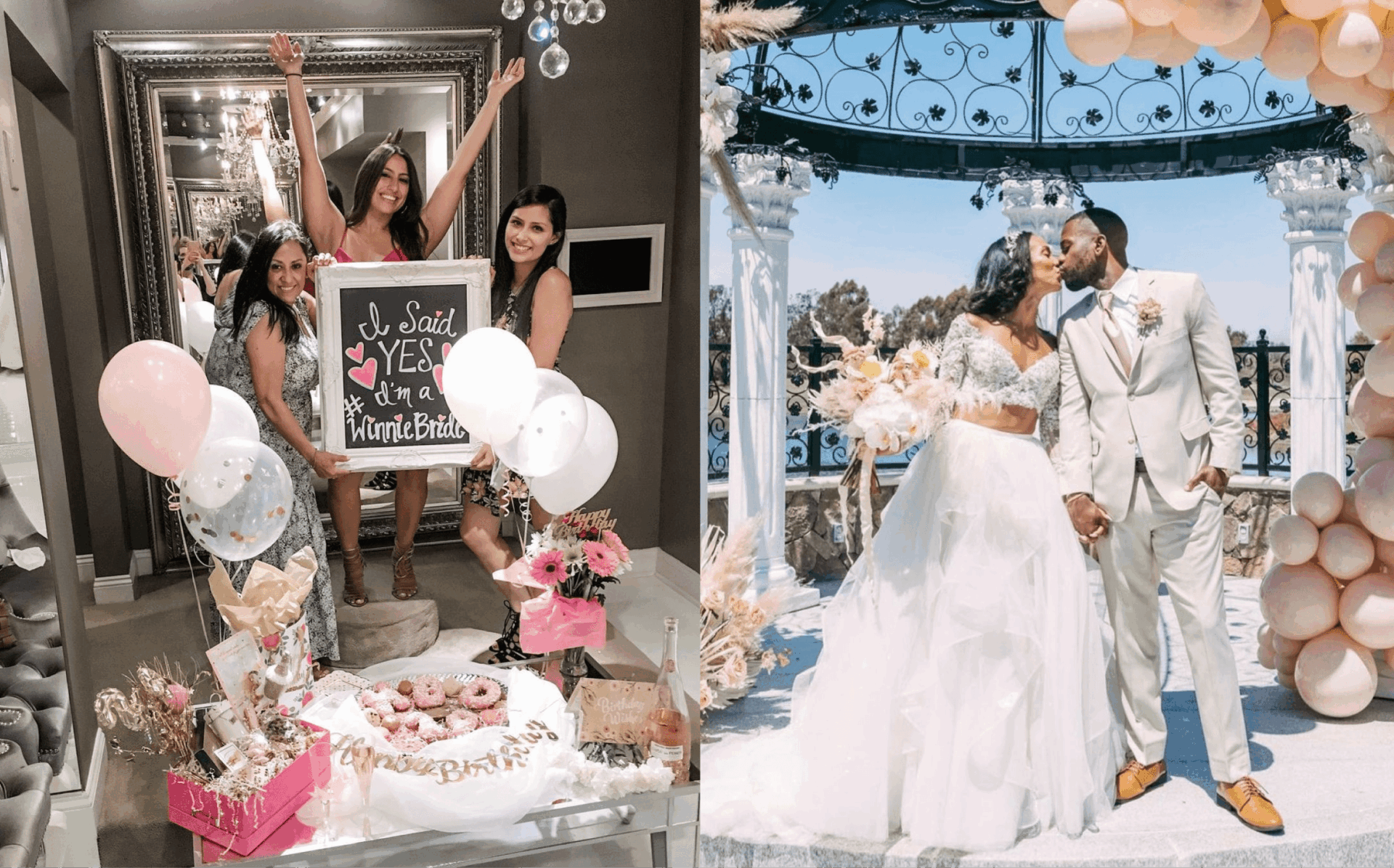 Winnie Couture Houston bride celebrating wedding dress experience and wedding day